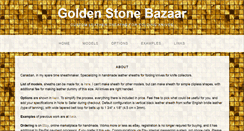 Desktop Screenshot of goldenstonebazaar.com