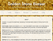 Tablet Screenshot of goldenstonebazaar.com